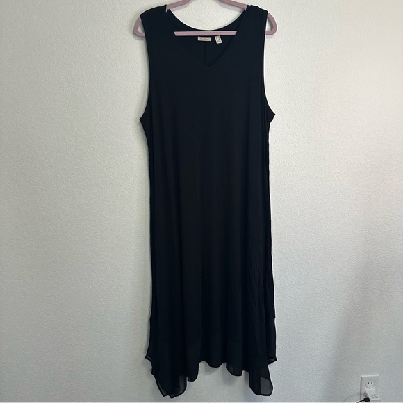 LOGO by Lori Goldstein Dresses & Skirts - LOGO by Lori Goldstein Black Sleeveless Maxi Dress